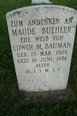 Maude <I>Buehler</I> Bauman 