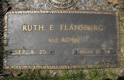 Ruth E. <I>Rowe</I> Flansburg 