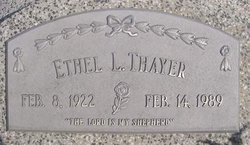 Ethel L <I>Riber</I> Thayer 