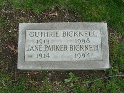 Jane <I>Parker</I> Bicknell 