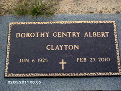 Dorothy Albert <I>Gentry</I> Clayton 