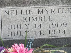 Nellie Myrtle <I>Kimble</I> Self 