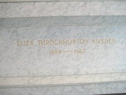 Eliza <I>Throckmorton</I> Amsden 