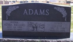 Althea <I>Williams</I> Adams 