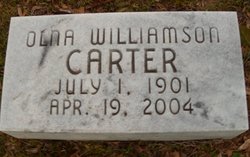 Olna <I>Williamson</I> Carter 