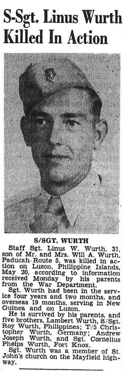 SSgt Linus W Wurth 