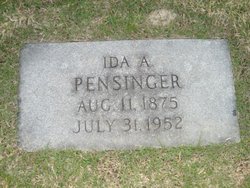 Ida Augusta <I>Fombelle</I> Pensinger 