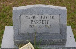 Carrie <I>Carter</I> Barrett 
