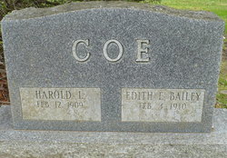 Edith E. <I>Bailey</I> Coe 
