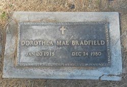 Dorothea Mae <I>Synold</I> Bradfield 
