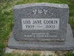 Lois Jane <I>Williams</I> Gookin 