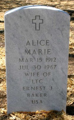 Alice Marie <I>Hall</I> Baker 