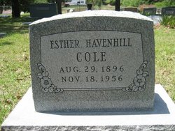 Esther <I>Havenhill</I> Cole 