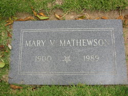 Mary Vivian <I>Ater</I> Mathewson 