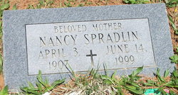 Nancy Emiline <I>Carter</I> Spradlin 