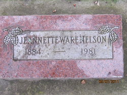 Jeannette Huntington <I>Ware</I> Nelson 