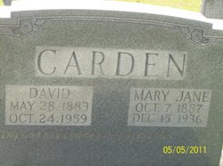 David Crockett “Little Dave” Carden Jr.
