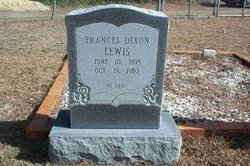 Frances <I>Lewis</I> Dixon 