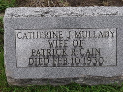 Catherine Jane “Cassie” <I>Mullady</I> Cain 