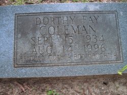 Dorthy Fay <I>Brewer</I> Coleman 