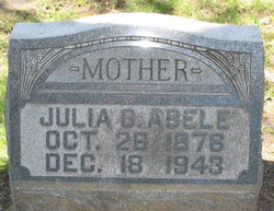 Julia Regina Margaretha <I>Graebner</I> Abele 