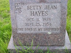 Betty Jean <I>Walters</I> Hayes 