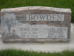 Pearl Lena <I>Johnson</I> Bowden 