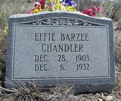 Effie <I>Barzee</I> Chandler 