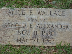 Alice E <I>Wallace</I> Alexander 