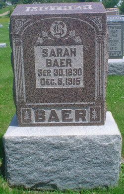 Sarah <I>Hadlock</I> Baer 