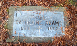 Catherine “Kitty” <I>Dunn</I> Adams 