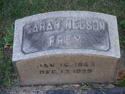 Sarah M <I>Nelson</I> Frey 