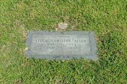 Lydia <I>Hamilton</I> Allen 