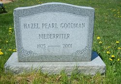 Hazel Pearl <I>Goodman</I> Niederriter 