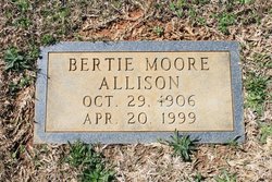 Bertie Lee <I>Moore</I> Allison 