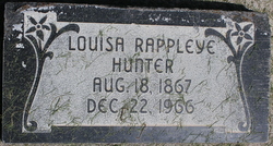 Louisa <I>Rappleye</I> Hunter 