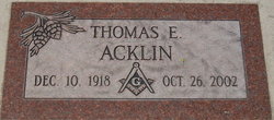 Thomas Edwin Acklin 