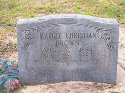 Margie May <I>Christian</I> Brown 