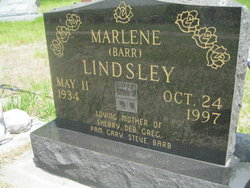 Marlene Mae <I>Barr</I> Lindsley 