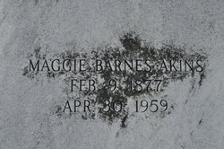 Missouri Magnolia “Maggie” <I>Barnes</I> Akins 