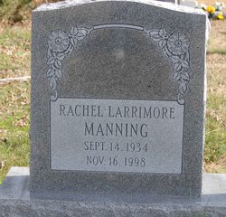 Rachel Ann <I>Larrimore</I> Manning 