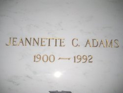 Jeannette Cecelia <I>Cullison</I> Adams 