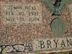 JoAnn <I>Hicks</I> Bryant 