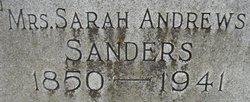 Sarah Ann “Sallie” <I>Bounds</I> Sanders 
