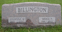 Louanna Mae <I>Olloman</I> Billington 