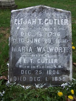 Maria <I>Walworth</I> Cutler 