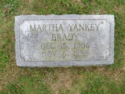 Martha C <I>Yankey</I> Brady 
