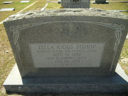 Zella Frances <I>Riggs</I> Bishop 