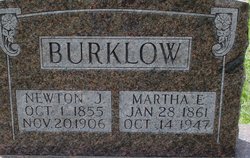 Martha E. <I>Graves</I> Burklow 