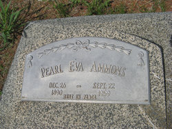 Pearl Eva <I>Armstrong</I> Ammons 